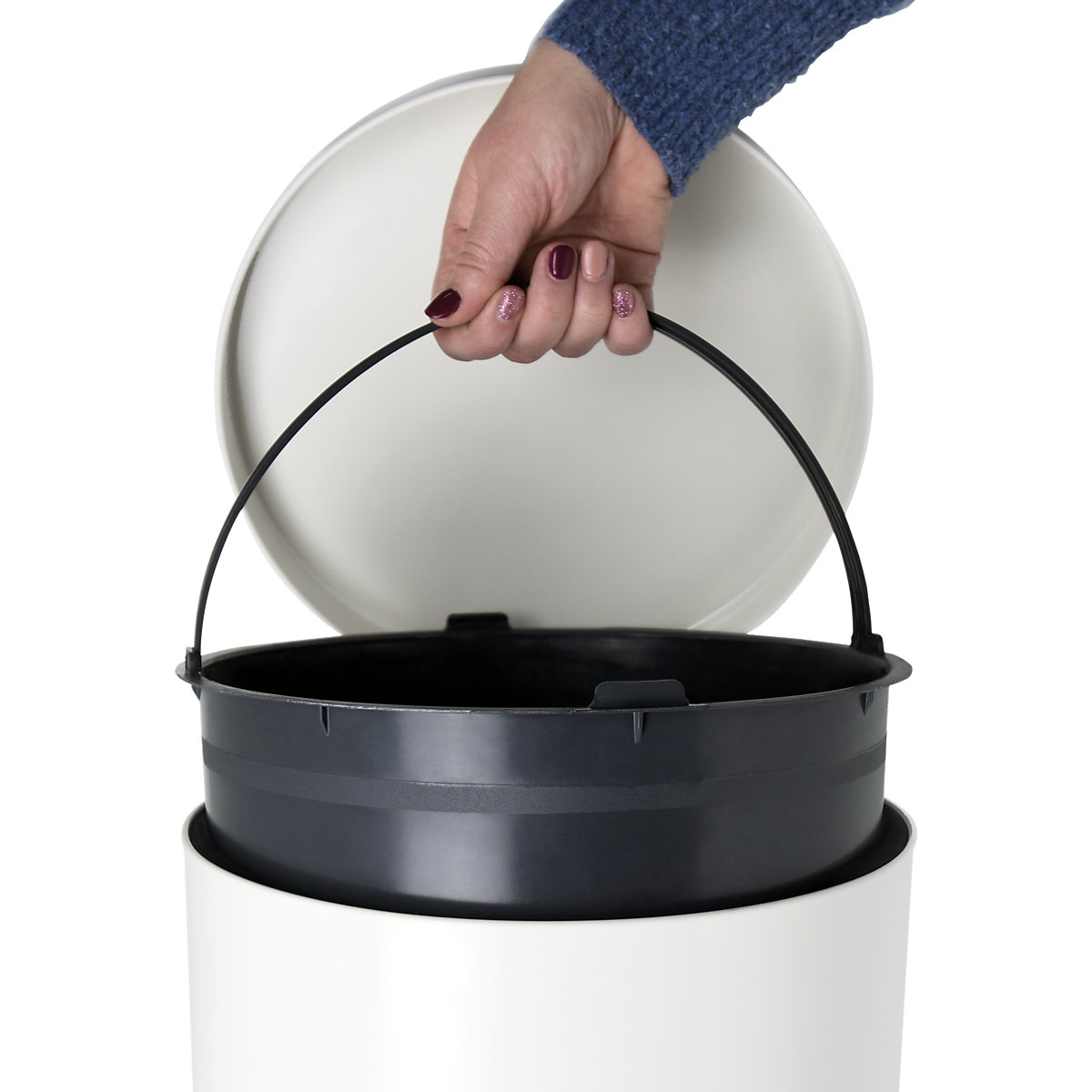 Colector de deșeuri cu pedală, cu ioni de argint – helit (Imagine produs 5)-4