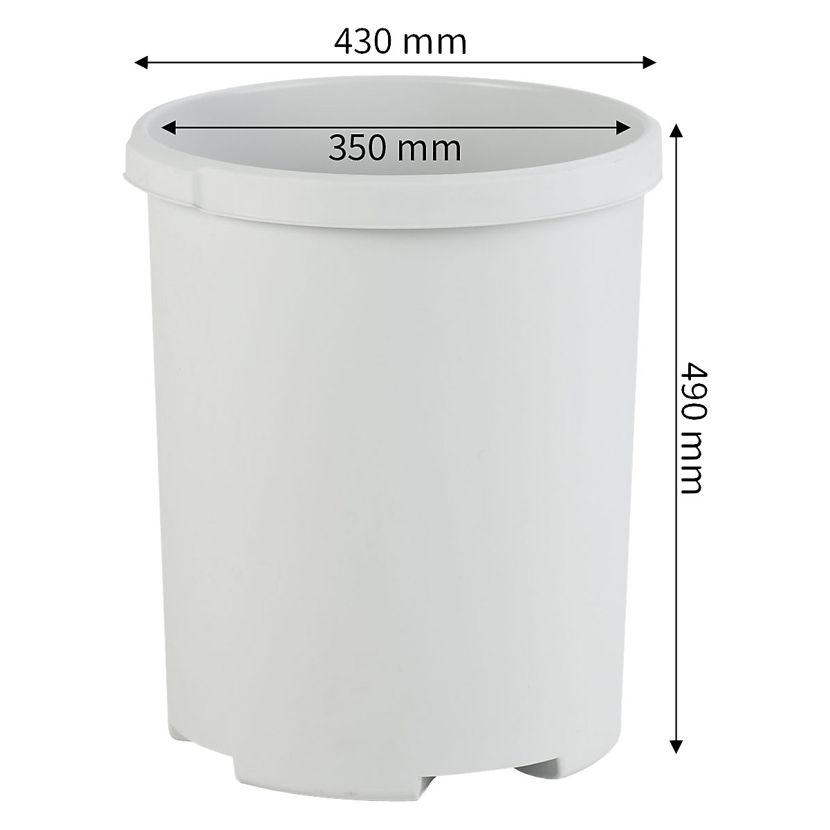 Coș de hârtii, plastic (Imagine produs 3)-2