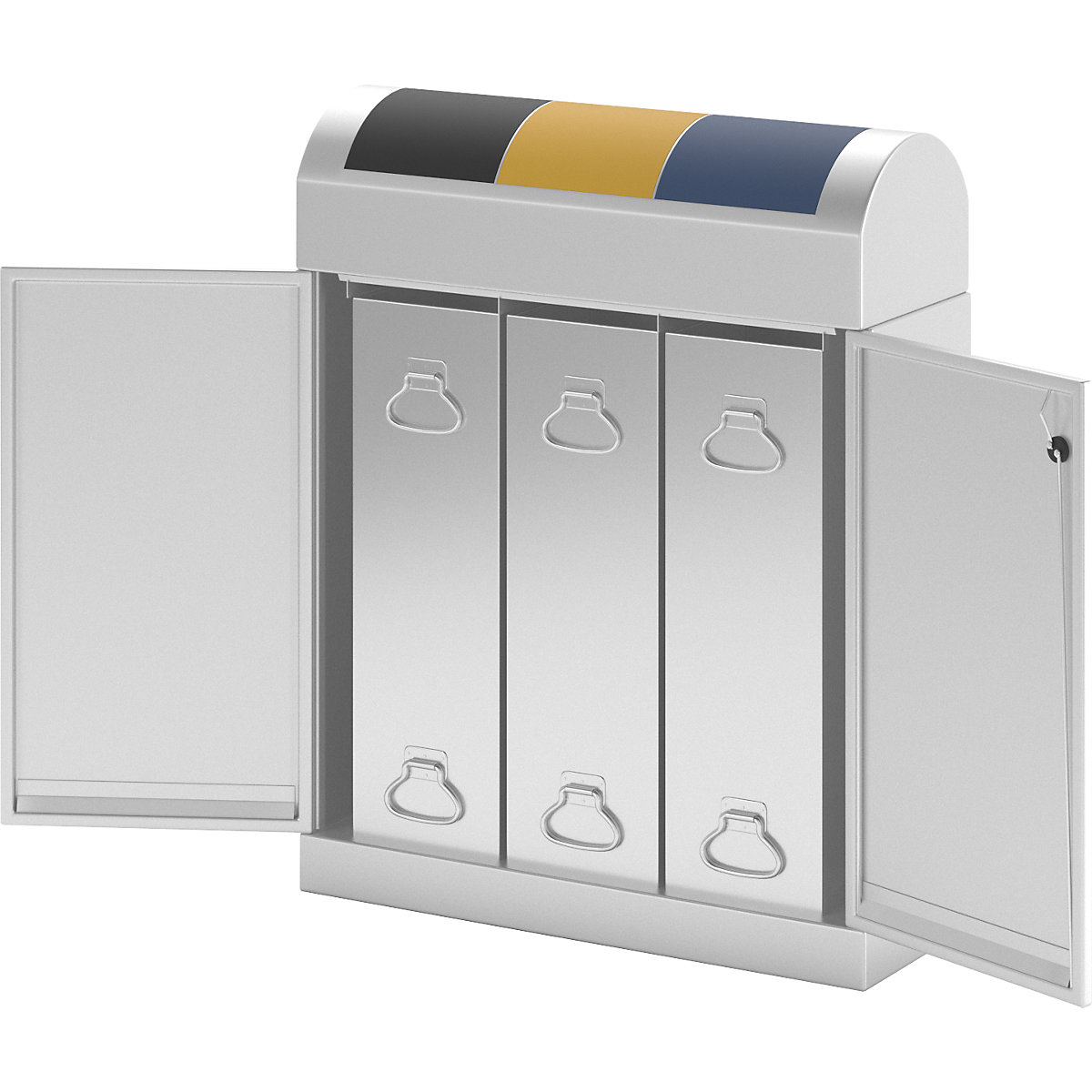 Dulap pentru colectarea deșeurilor reciclabile, compact (Imagine produs 5)-4