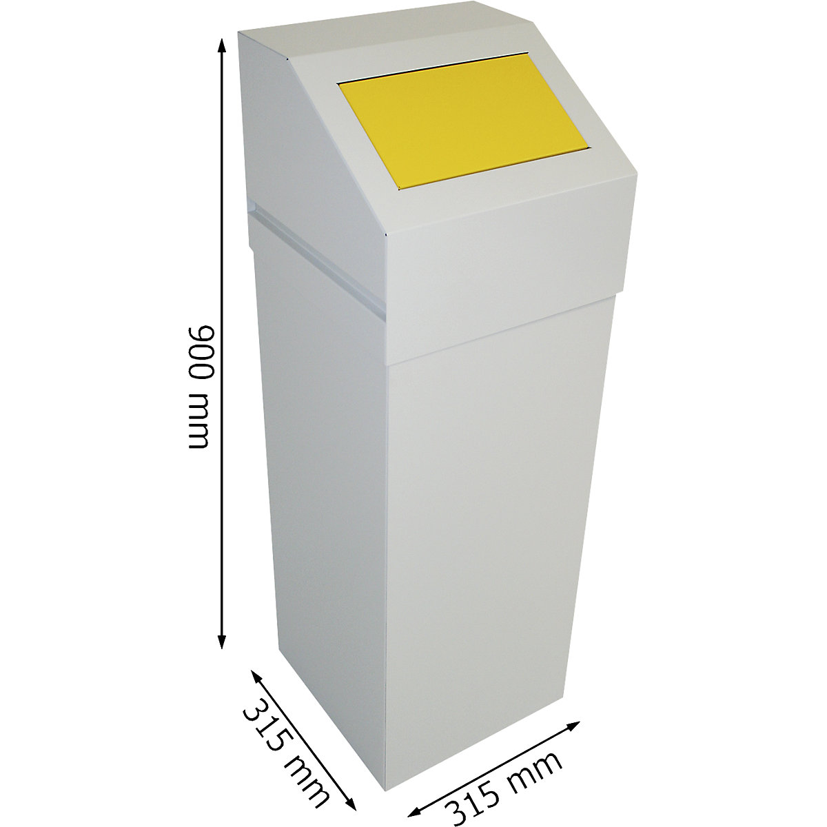 Recipient de colectare a deșeurilor reciclabile, din oțel (Imagine produs 2)-1