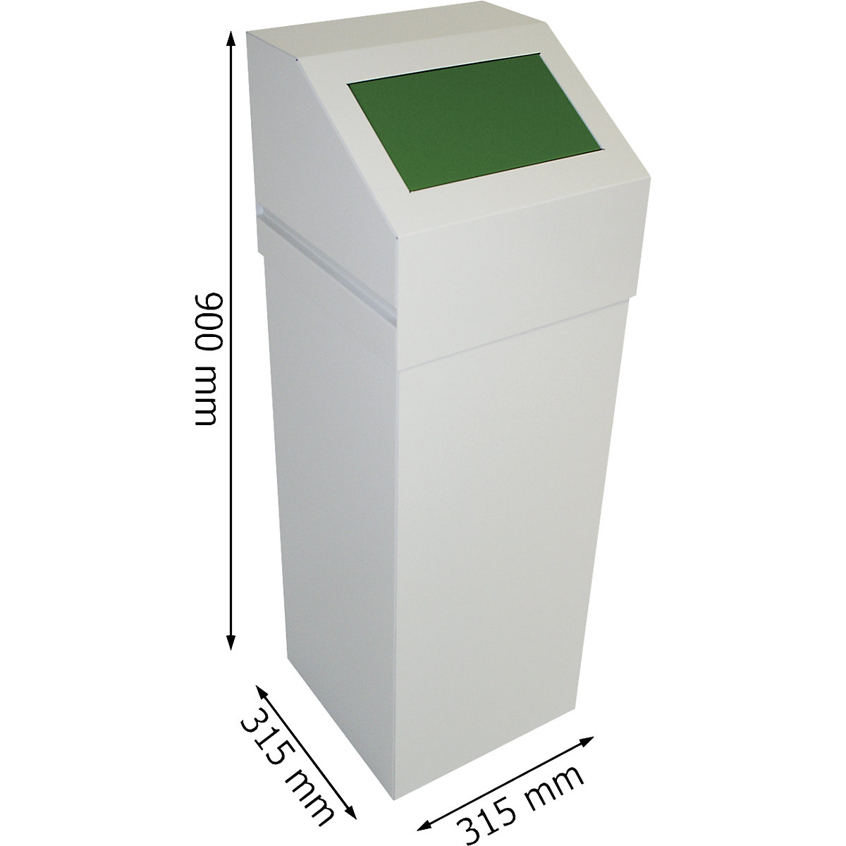 Recipient de colectare a deșeurilor reciclabile, din oțel (Imagine produs 2)-1