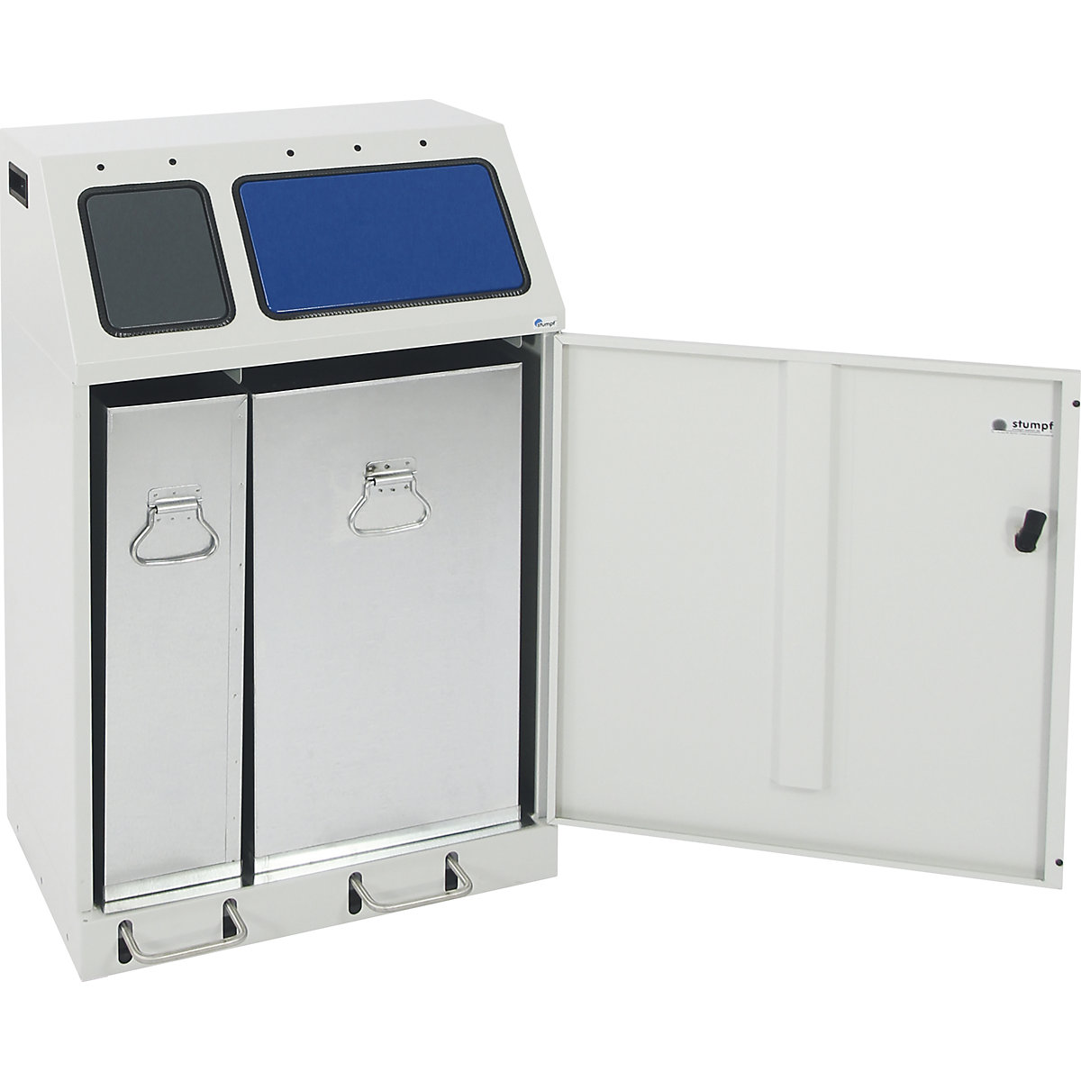 Recipient de colectare a deșeurilor reciclabile, oțel (Imagine produs 5)-4