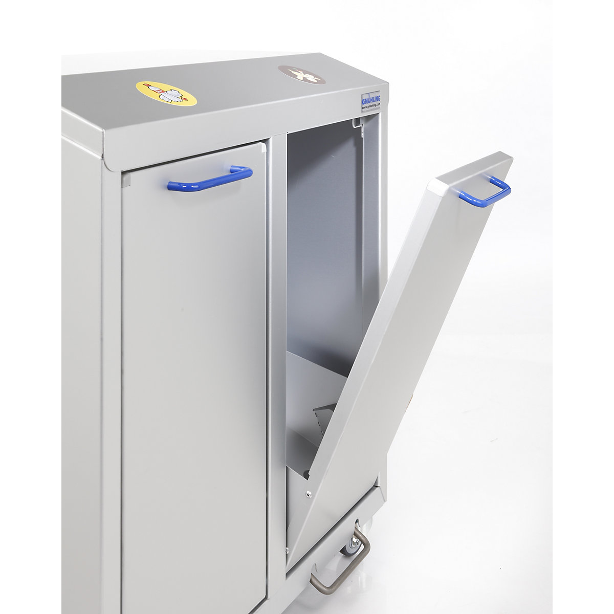 Recipient din aluminiu pentru colectarea deșeurilor reciclabile G®-COLLECT – Gmöhling (Imagine produs 7)-6