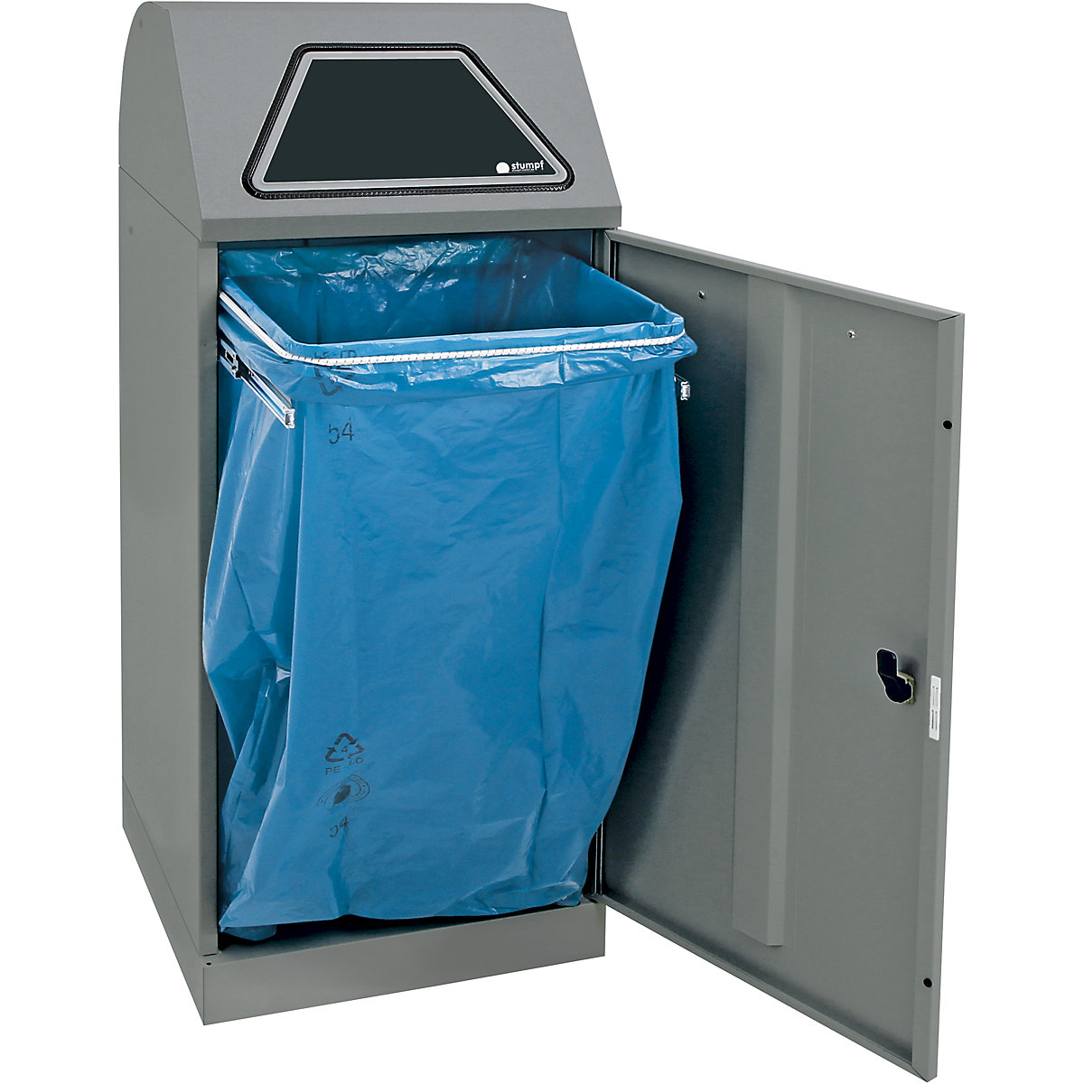 Recipient pentru sortarea deșeurilor reciclabile, clapetă acționată manual (Imagine produs 18)-17