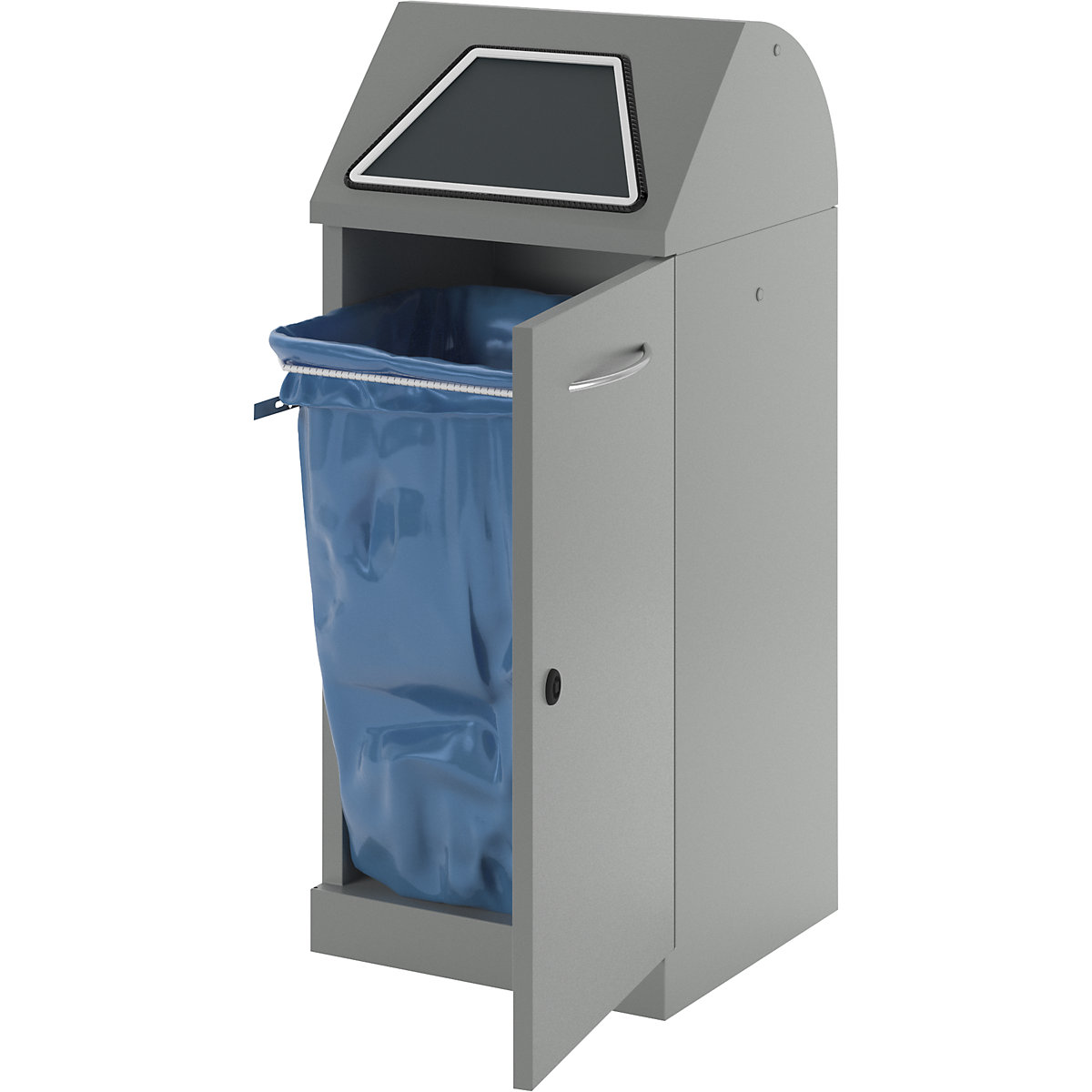 Recipient pentru sortarea deșeurilor reciclabile, clapetă acționată manual (Imagine produs 20)-19