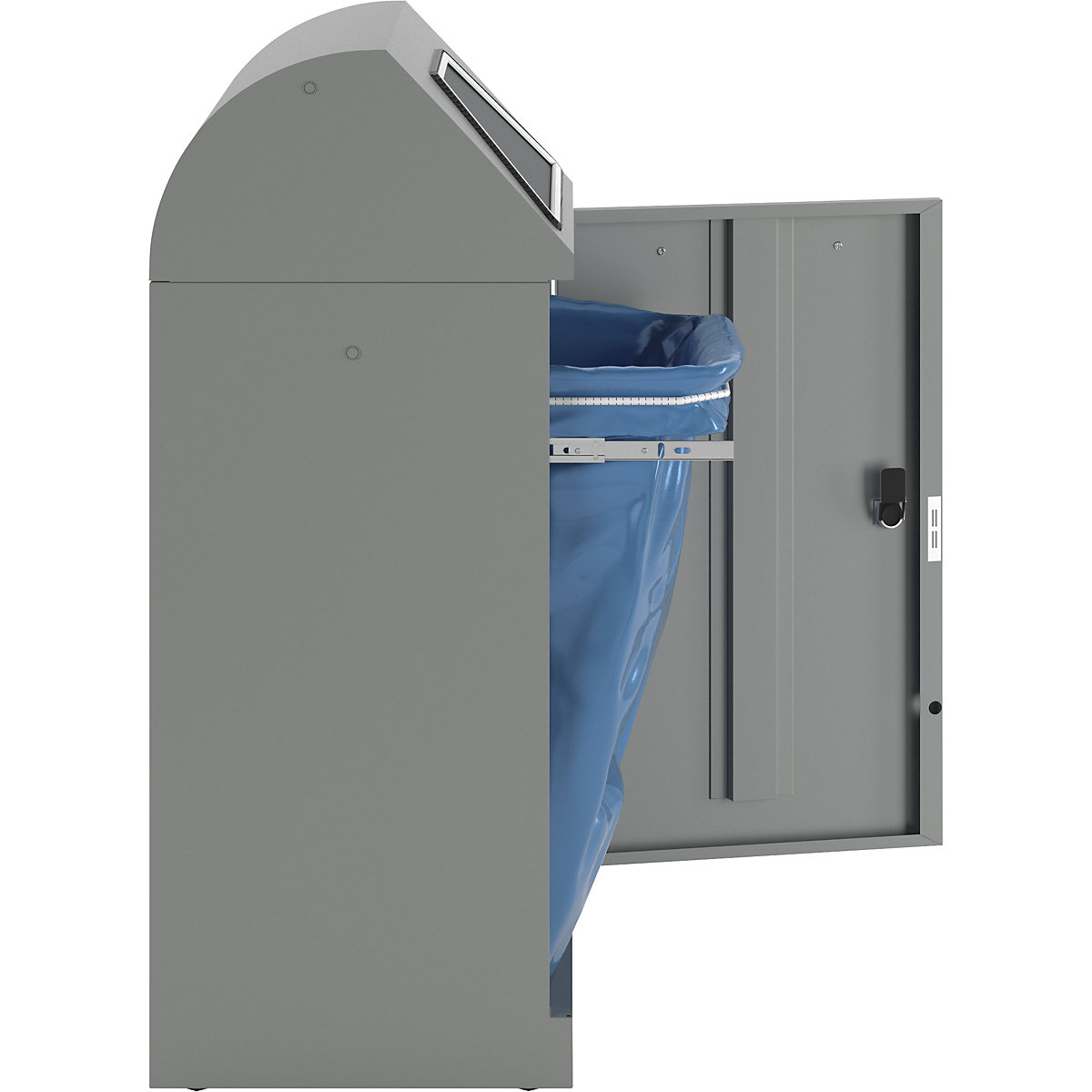 Recipient pentru sortarea deșeurilor reciclabile, clapetă acționată manual (Imagine produs 22)-21