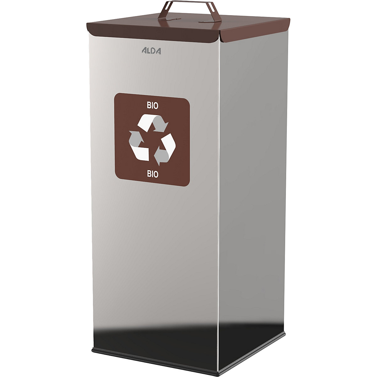 Recipient pentru sortarea deșeurilor reciclabile, pătrat