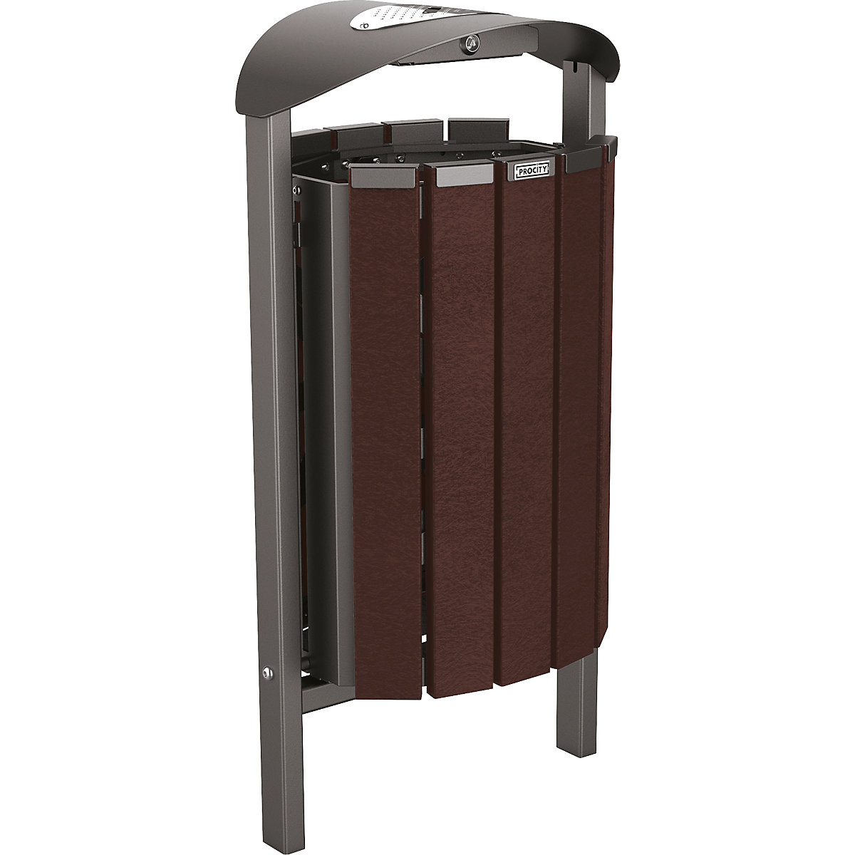 Coş de gunoi SILAOS® cu scrumieră – PROCITY