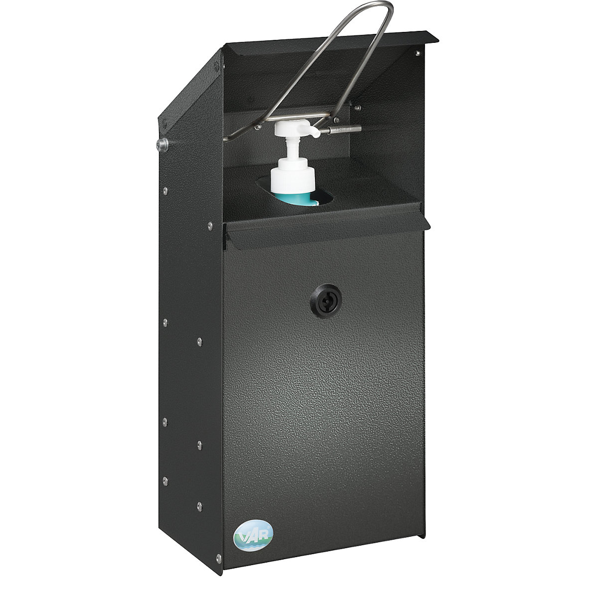 Dispensador de desinfetante manual com suporte de parede – VAR