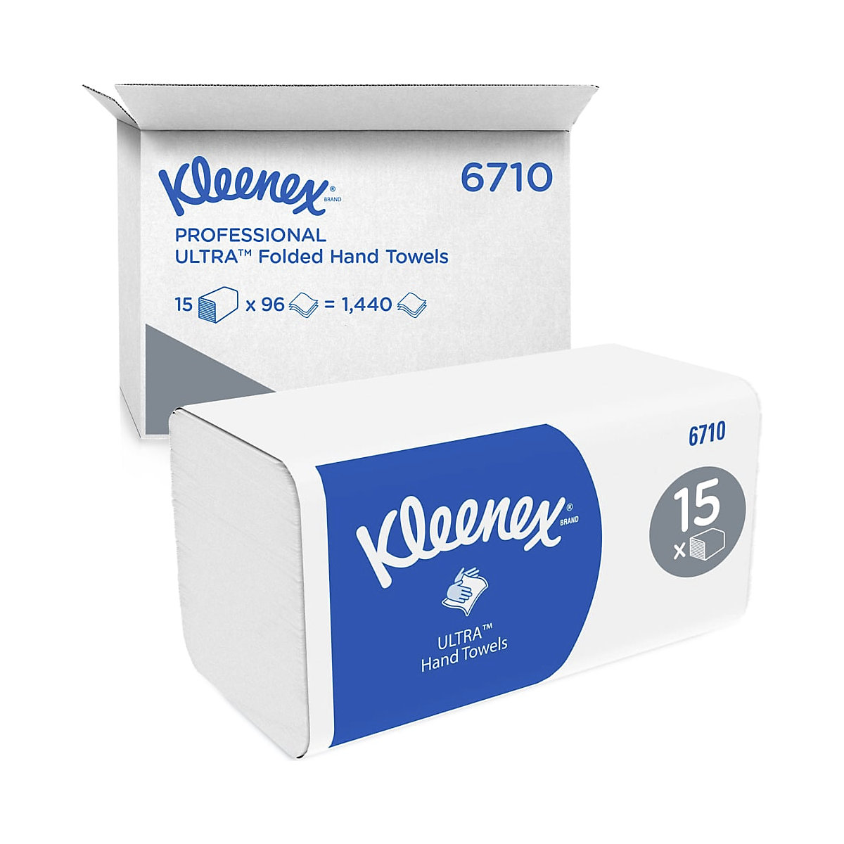 Toalhetes de papel dobrados Kleenex com dobragem em V – Kimberly-Clark (Imagem do produto 3)-2