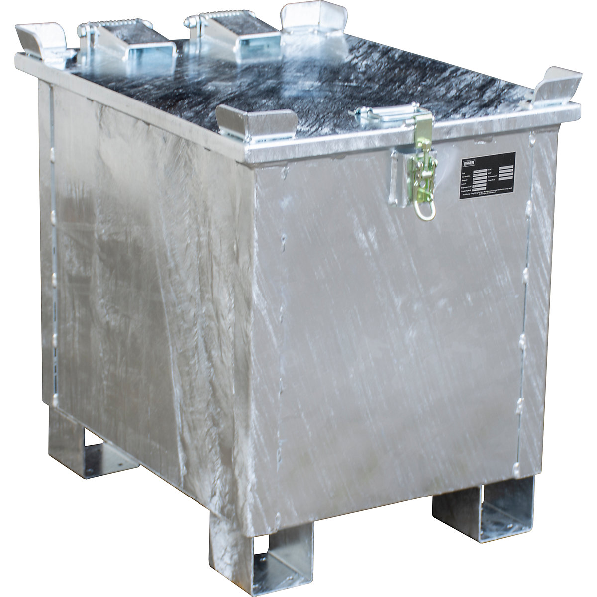 Recipiente de armazenagem para baterias/pilhas de iões de lítio – eurokraft pro (Imagem do produto 2)-1