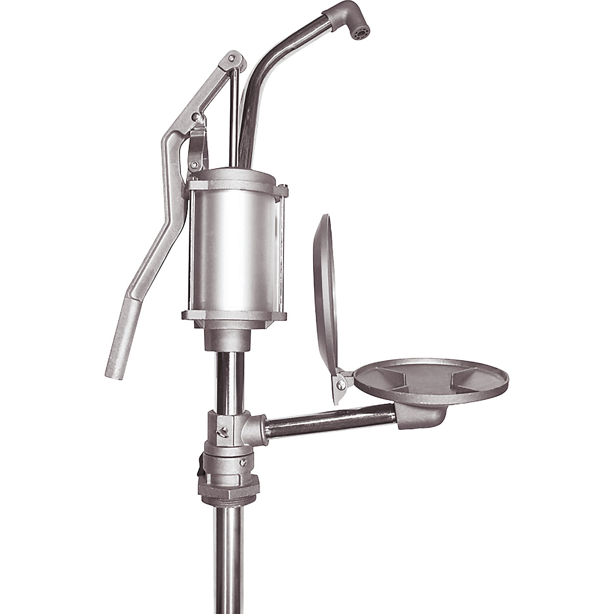 Bomba de alumínio manual para bidões/vasilhas – eurokraft basic (Imagem do produto 2)-1