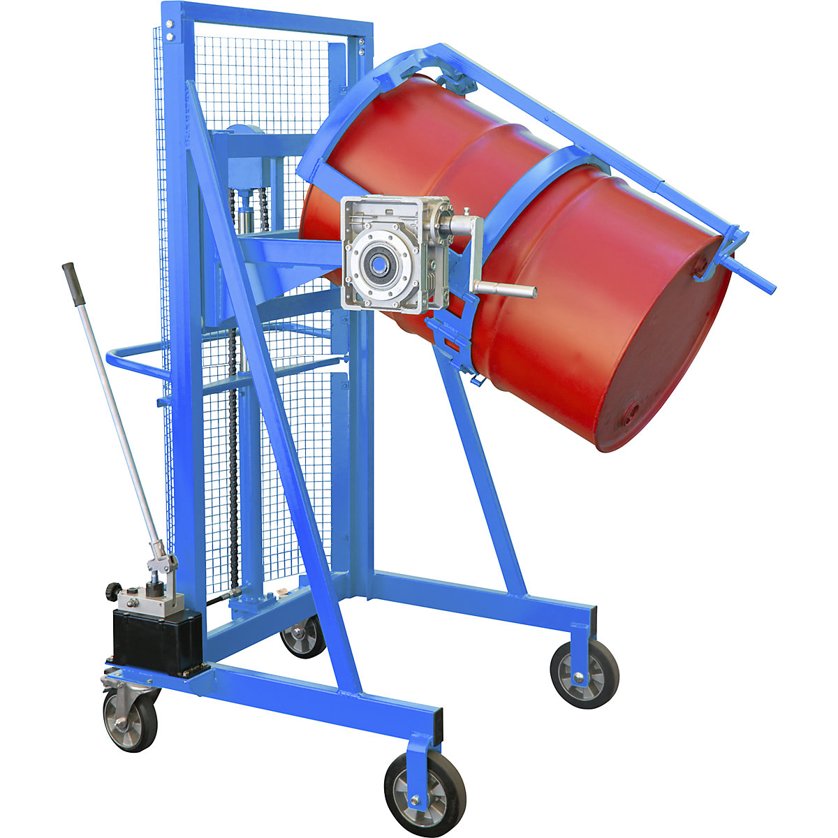 Aparelho de elevação e de basculamento de bidões Liftomat L/M – eurokraft pro (Imagem do produto 2)-1