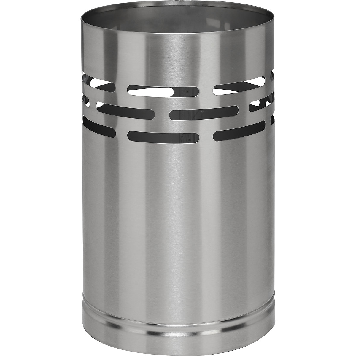 Cesto de papéis, aço inoxidável escovado mate - VAR