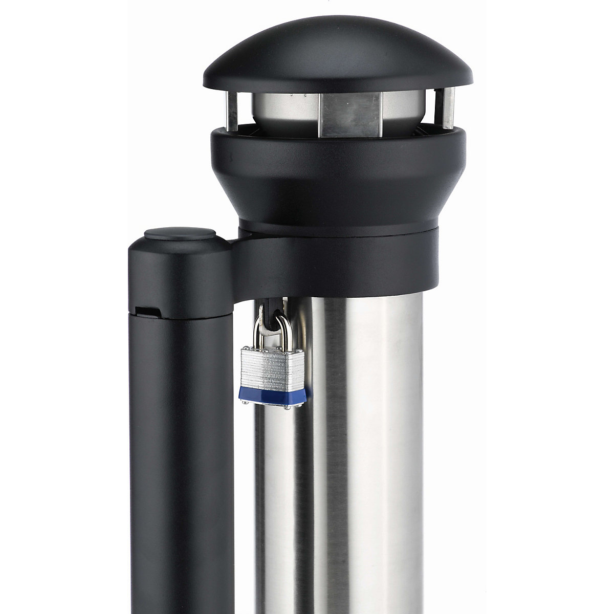 Cinzeiro de pé moderno em aço inoxidável – Rubbermaid (Imagem do produto 3)-2