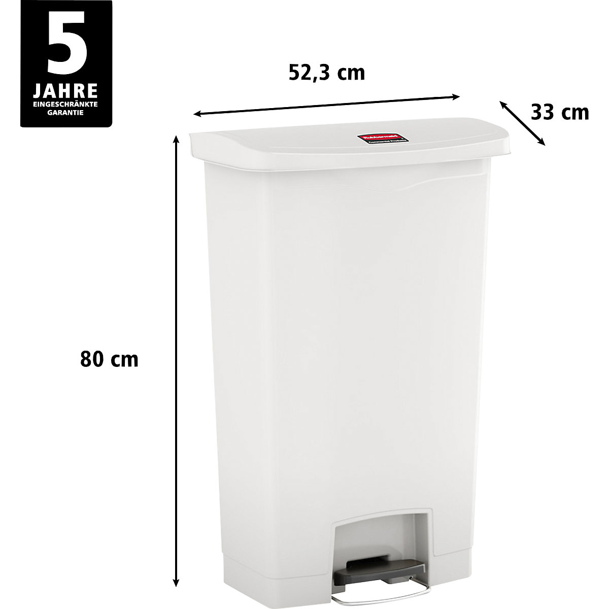 Balde do lixo com pedal SLIM JIM® – Rubbermaid (Imagem do produto 3)-2