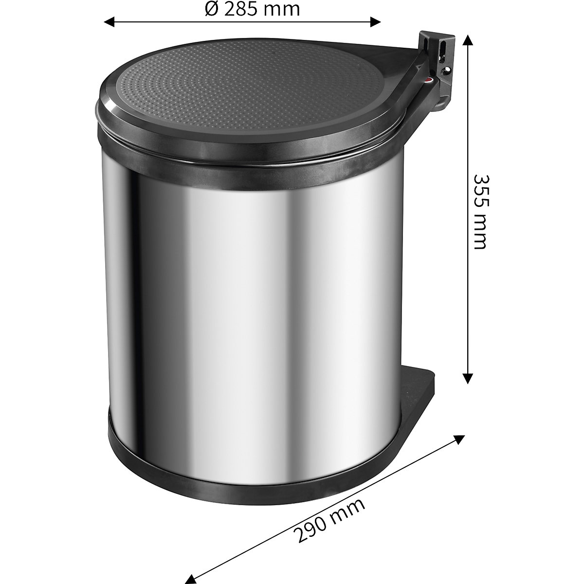 Balde do lixo de encastrar Compact-Box M – Hailo (Imagem do produto 6)-5