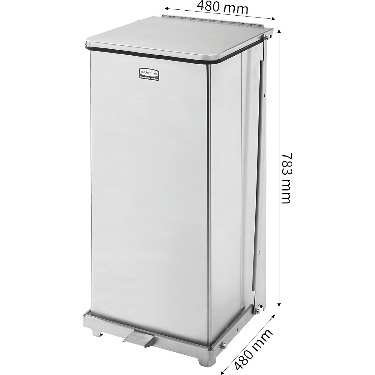 Balde do lixo de pedal Defenders® – Rubbermaid (Imagem do produto 4)-3