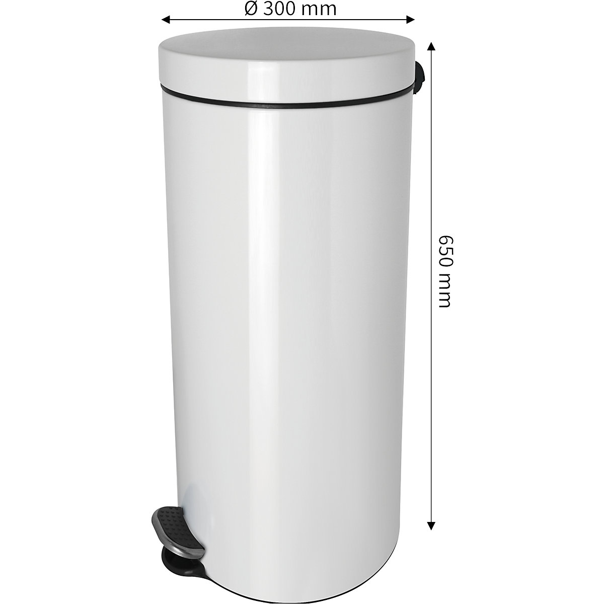 Coletor de lixo com pedal e tecnologia de iões de prata – helit (Imagem do produto 2)-1