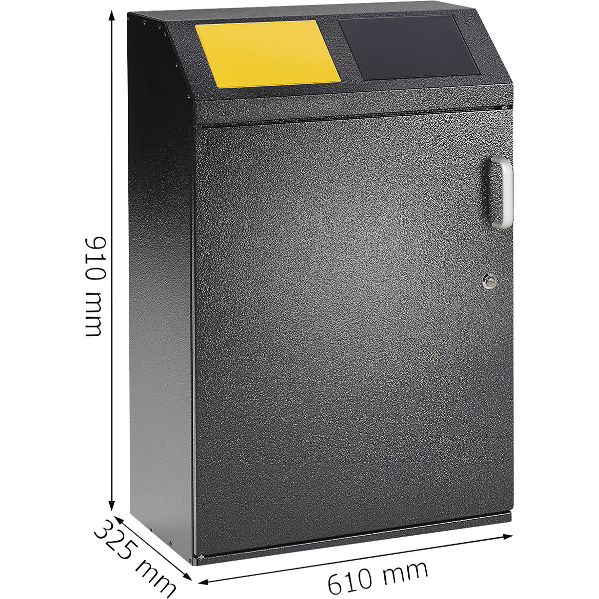 Armário coletor para materiais recicláveis – eurokraft pro (Imagem do produto 5)-4