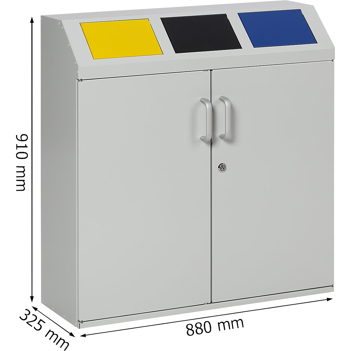 Armário coletor para materiais recicláveis – eurokraft pro (Imagem do produto 5)-4