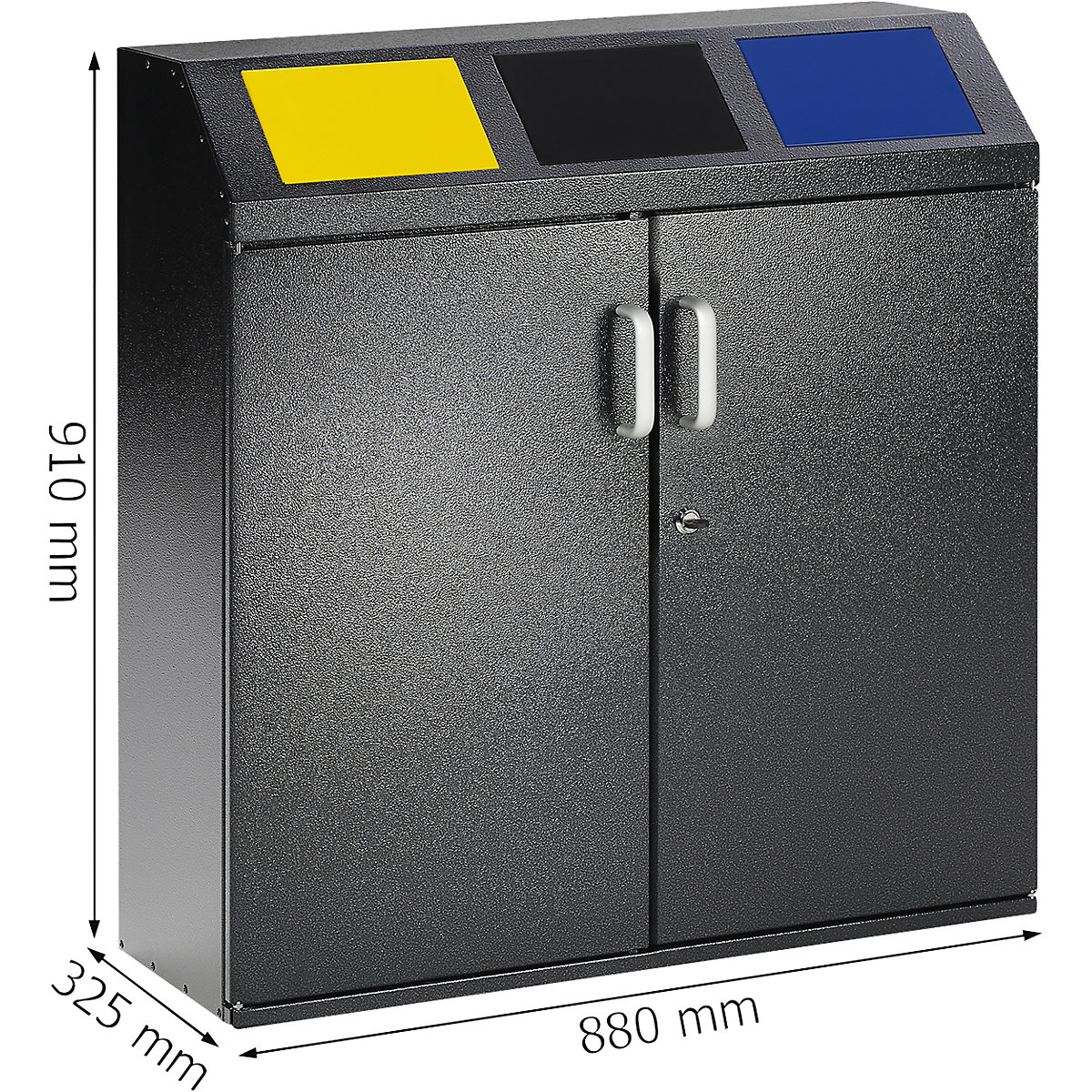 Armário coletor para materiais recicláveis – eurokraft pro (Imagem do produto 5)-4