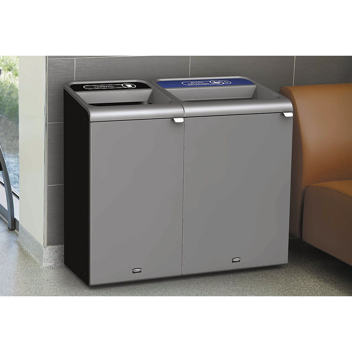 Coletor de materiais recicláveis Configure™ – Rubbermaid (Imagem do produto 6)-5