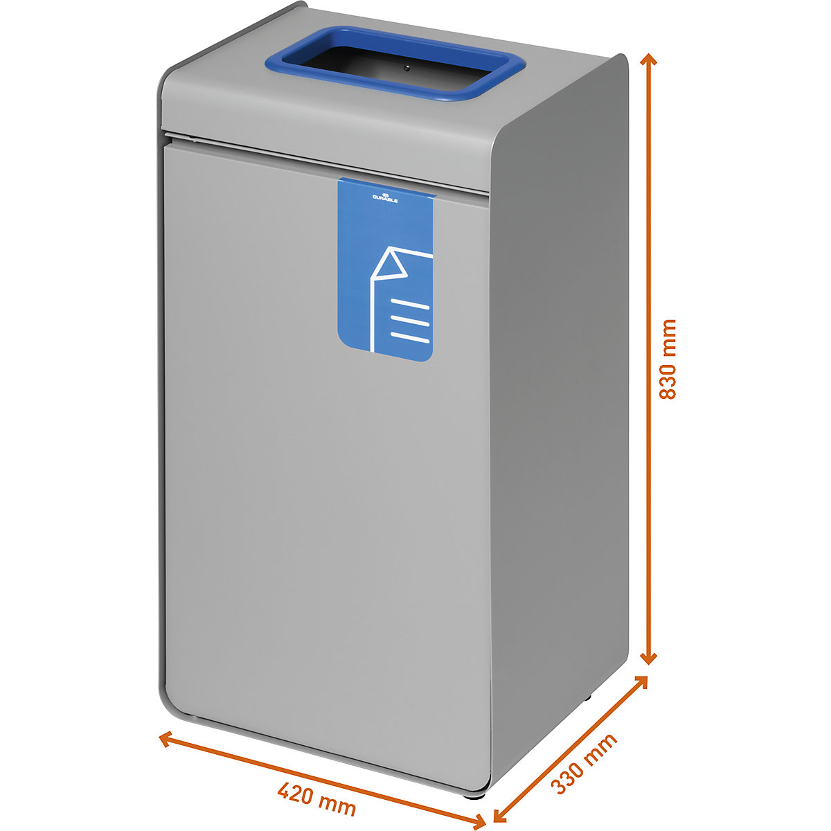 Coletor de materiais recicláveis DURASORT® 55 l – DURABLE (Imagem do produto 9)-8
