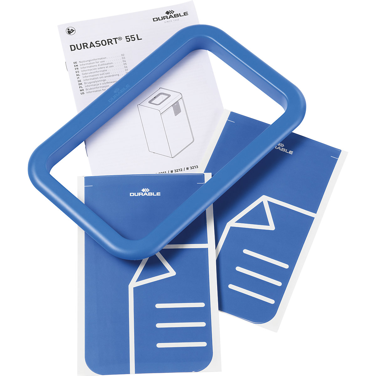 Coletor de materiais recicláveis DURASORT® 55 l – DURABLE (Imagem do produto 8)-7