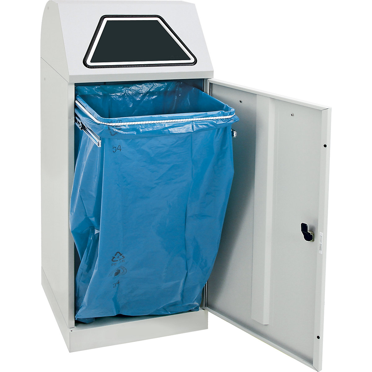 Coletor de materiais recicláveis, tampa de entrada manual (Imagem do produto 18)-17