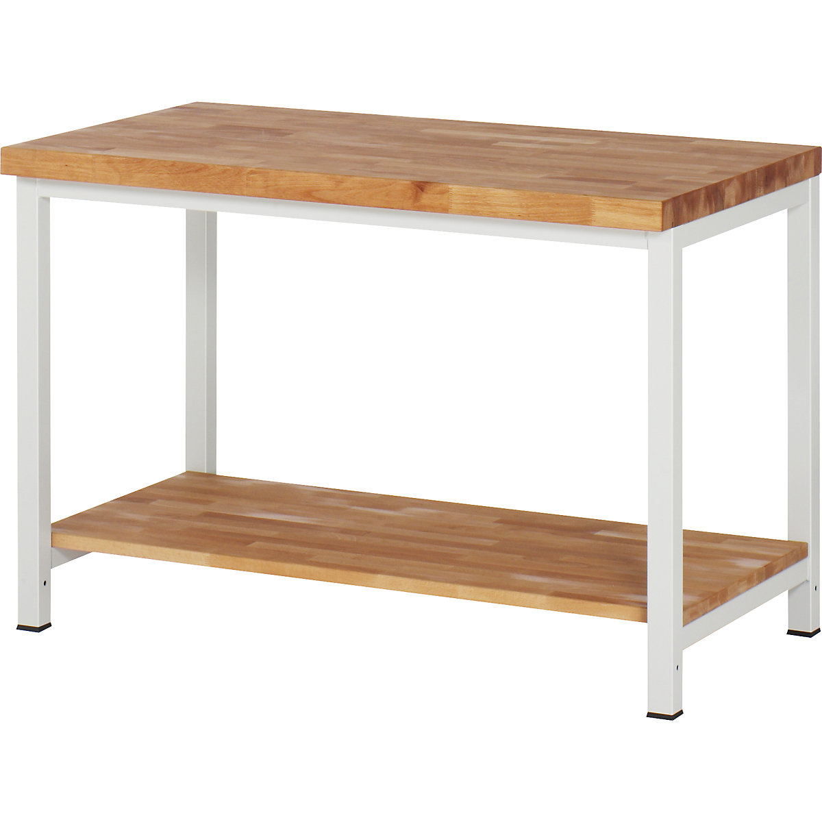 Banc de lucru, cu cadru Serie 8000 – eurokraft pro, 1 poliță, lăț. x ad. 1250 x 700 mm-0