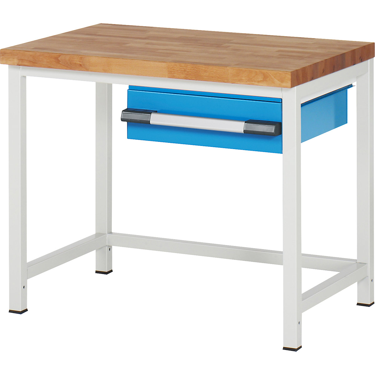 Banc de lucru, cu cadru Serie 8000 – eurokraft pro, 1 sertar 150 mm, lăț. x ad. 1000 x 700 mm-0