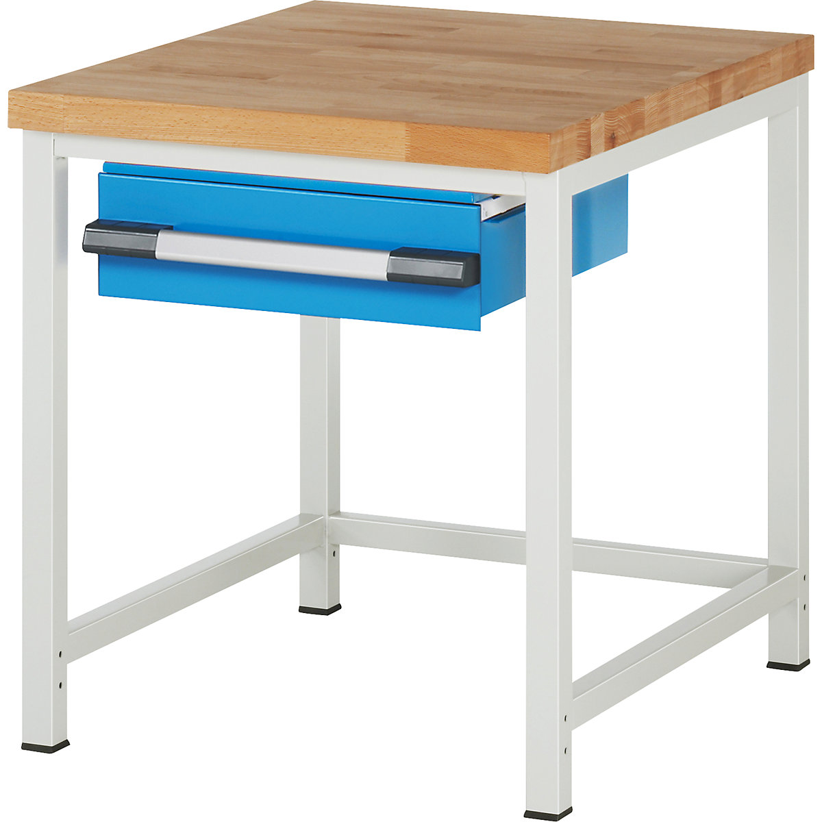 Banc de lucru, cu cadru Serie 8000 – eurokraft pro, 1 sertar 150 mm, lăț. x ad. 750 x 900 mm-0