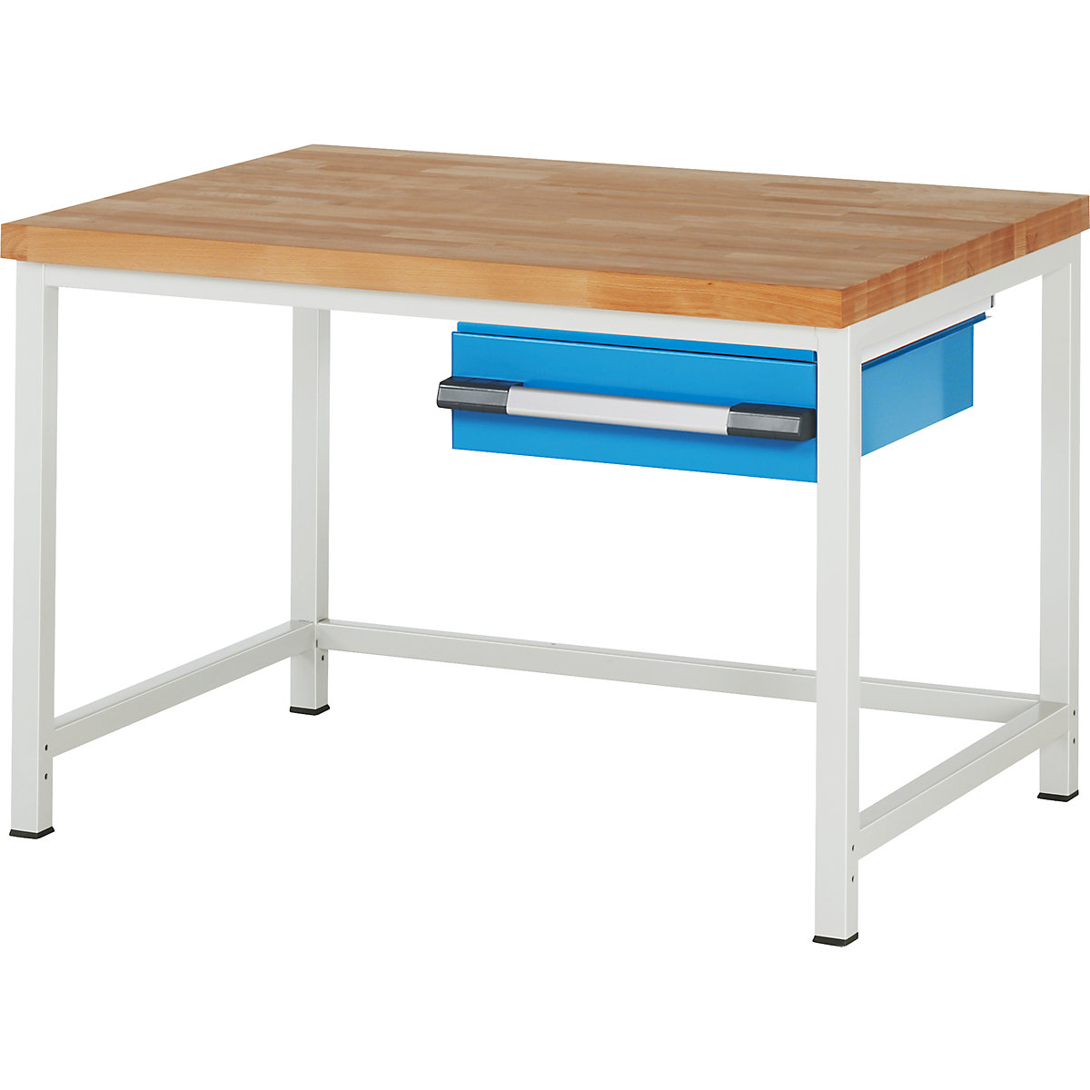 Banc de lucru, cu cadru Serie 8000 – eurokraft pro, 1 sertar 150 mm, lăț. x ad. 1250 x 900 mm-0