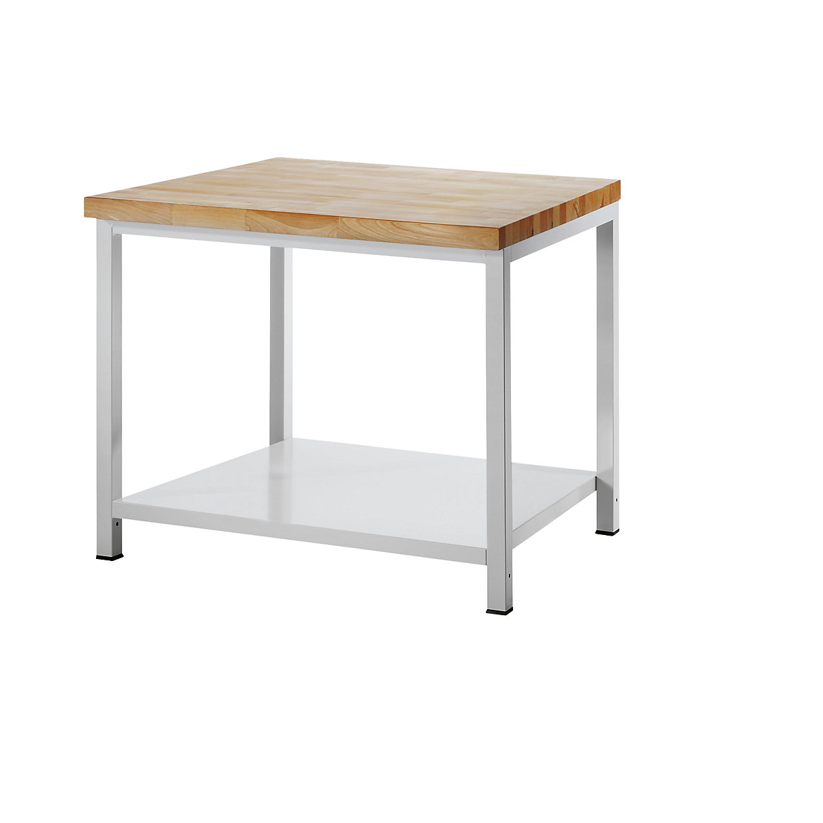 Banc de lucru, cu cadru – RAU, 1 poliță din tablă de oțel, adâncime 900 mm, lățime 1000 mm-0