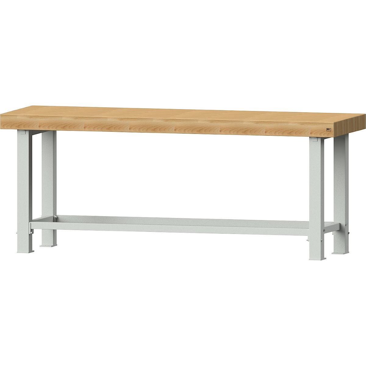 Banc de lucru pentru sarcini grele – ANKE, lățime blat 2250 mm, fără cadru, grosime blat 100 mm-0