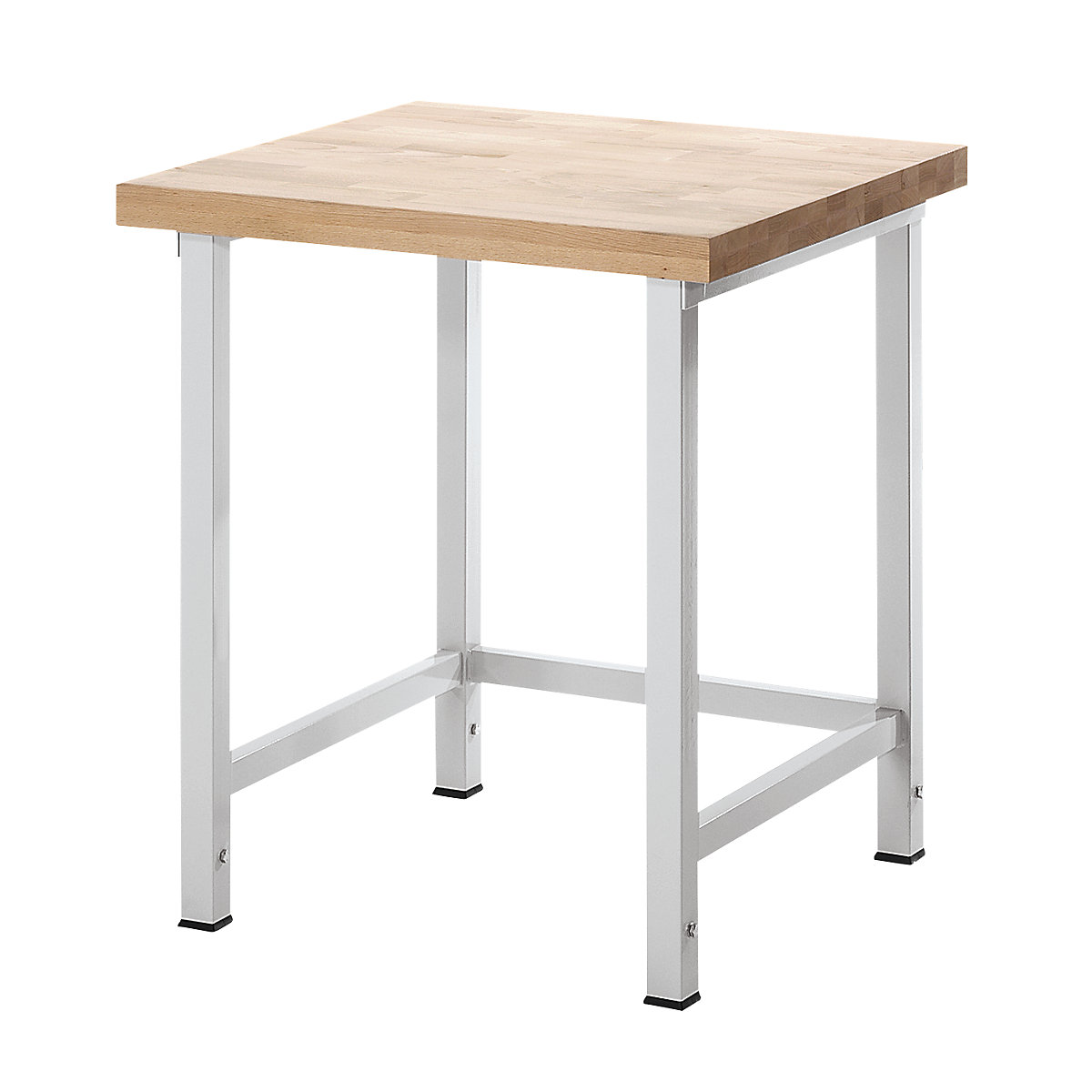 Banc de lucru reglabil pe înălțime, cu cadru – eurokraft pro, fără substructură, lățime 750 mm, cadru gri deschis-0