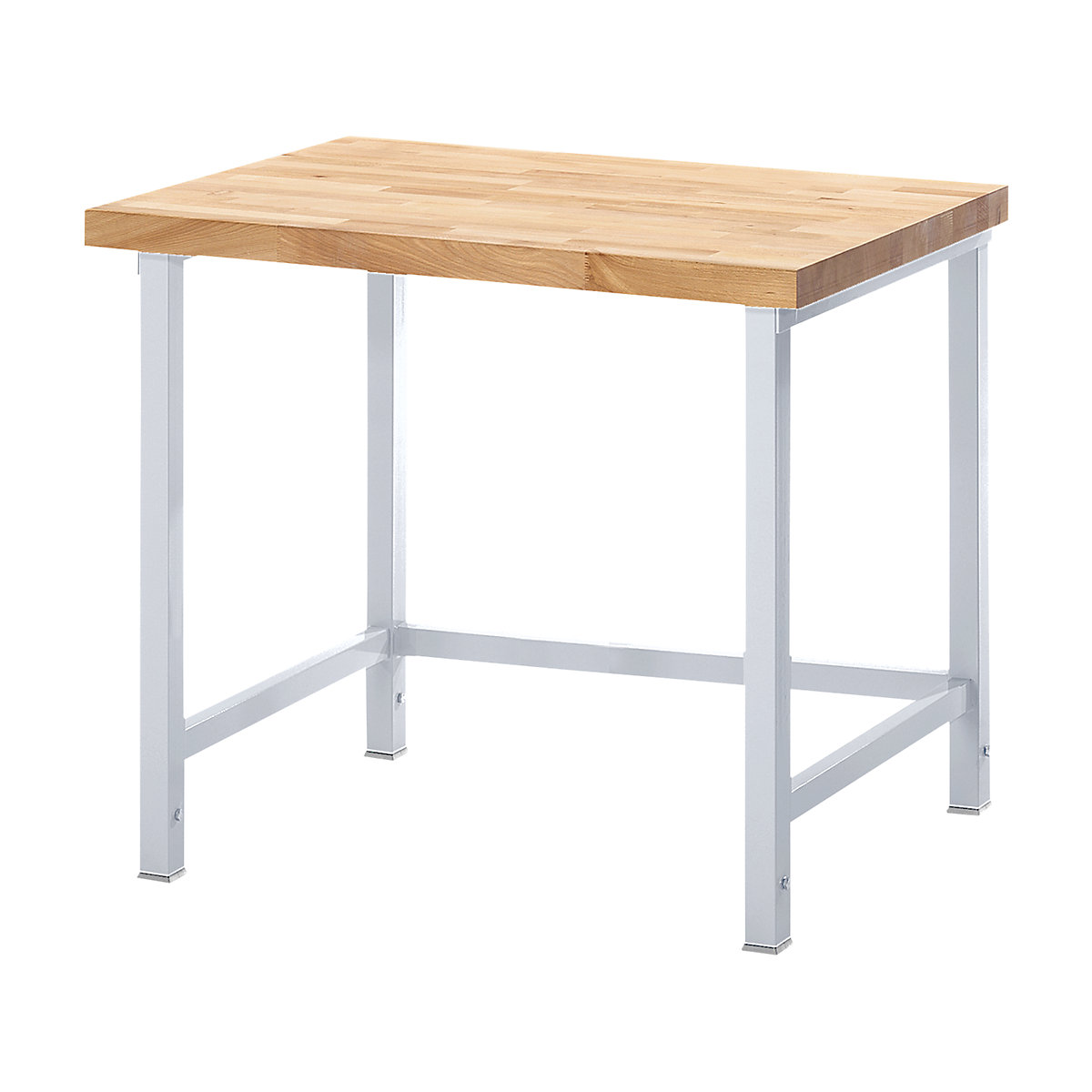Banc de lucru reglabil pe înălțime, cu cadru – eurokraft pro, fără substructură, lățime 1000 mm, cadru gri deschis-0