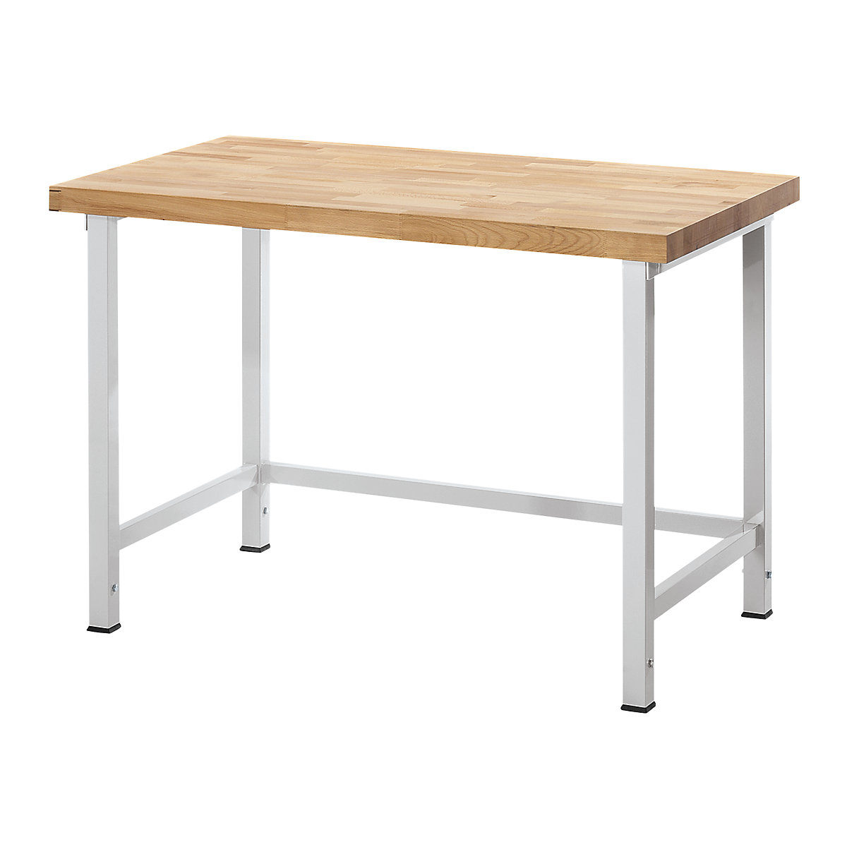 Banc de lucru reglabil pe înălțime, cu cadru – eurokraft pro, fără substructură, lățime 1500 mm, cadru gri deschis-0