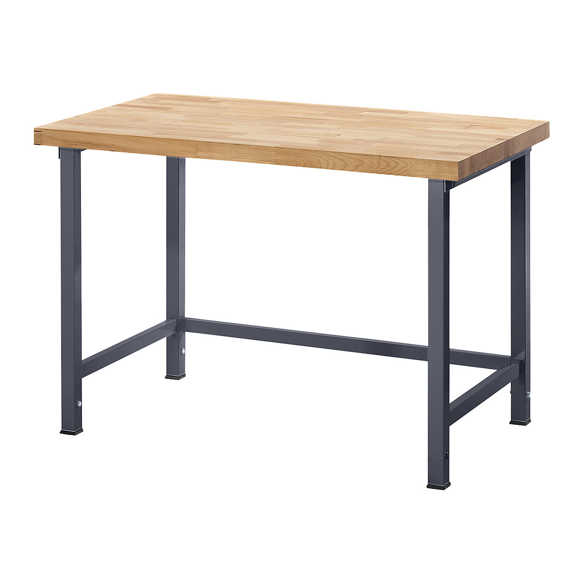 Banc de lucru reglabil pe înălțime, cu cadru – eurokraft pro, fără substructură, lățime 2000 mm, cadru antracit metalizat-0