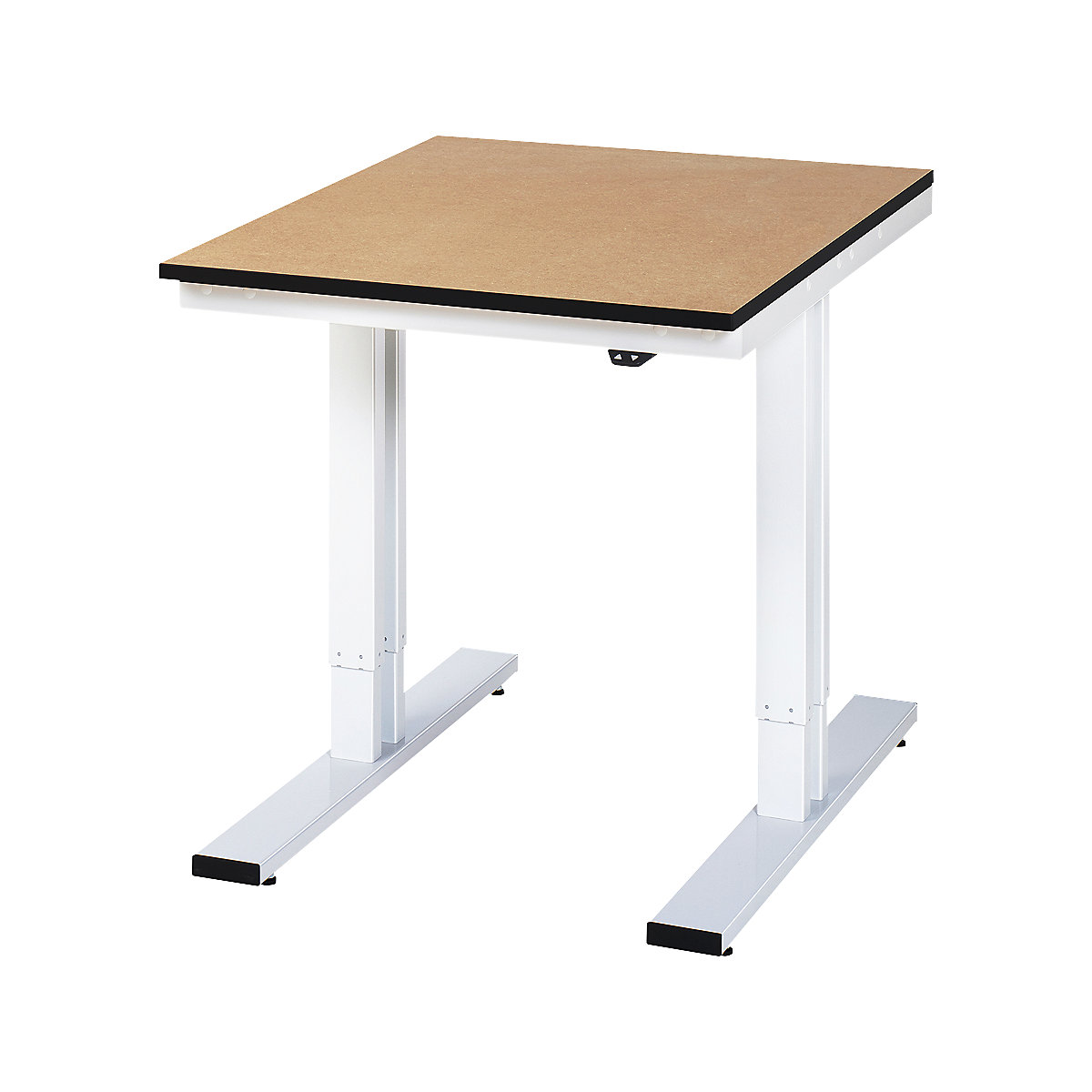 Masă de lucru reglabilă electric pe înălțime – capacitate portantă 300 kg – RAU, înălțime 720 – 1120 mm, blat din MDF, lăț. x ad. 750 x 1000 mm-0