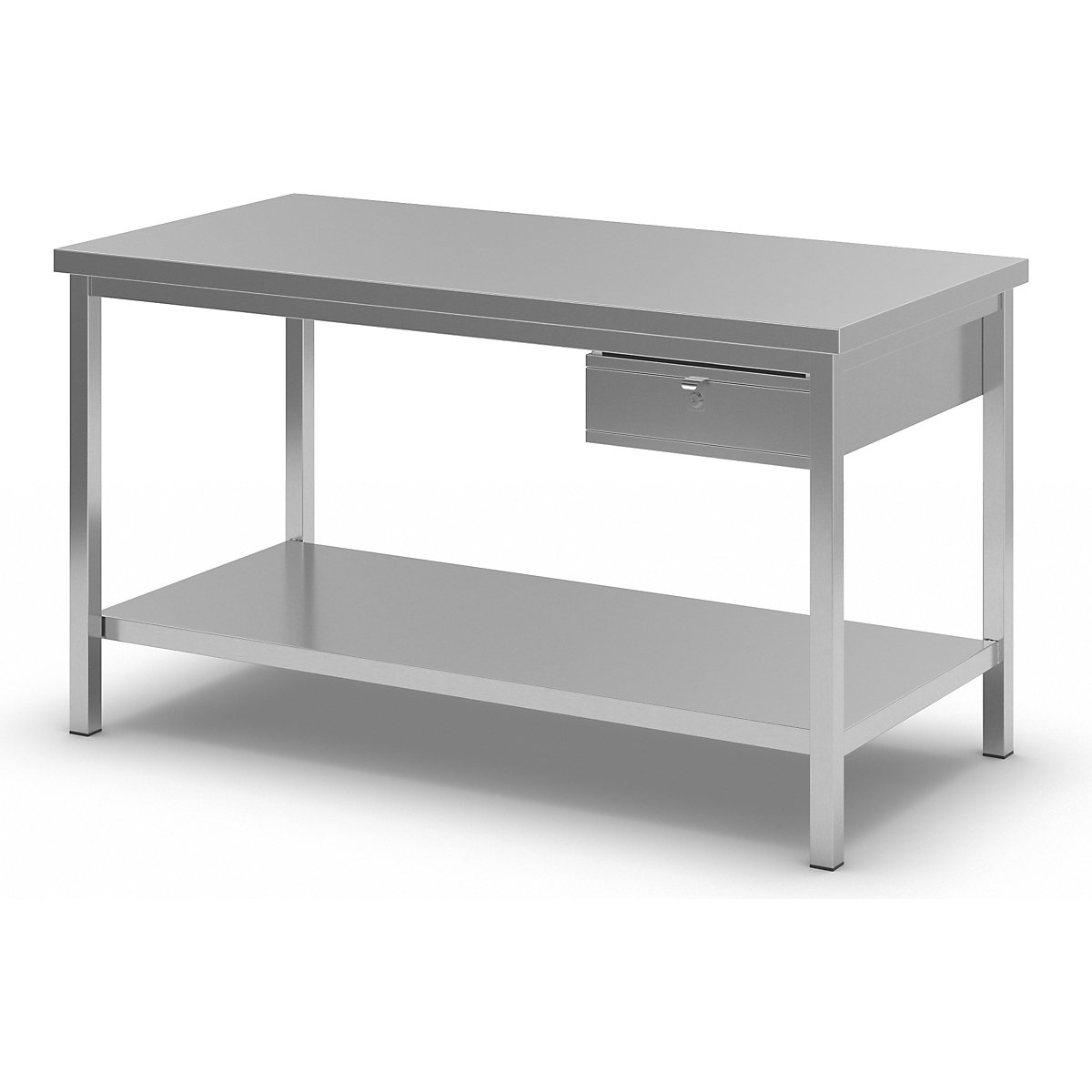 Masă de lucru din inox – eurokraft basic (Imagine produs 6)-5