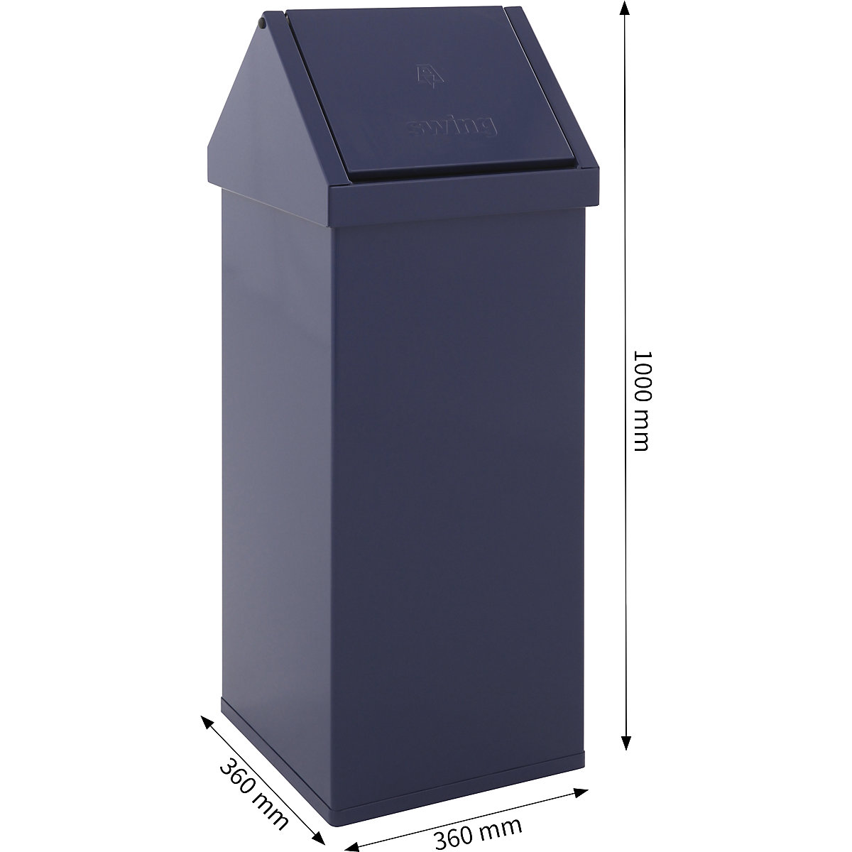 Afvalbak, aluminium (Productafbeelding 2)-1