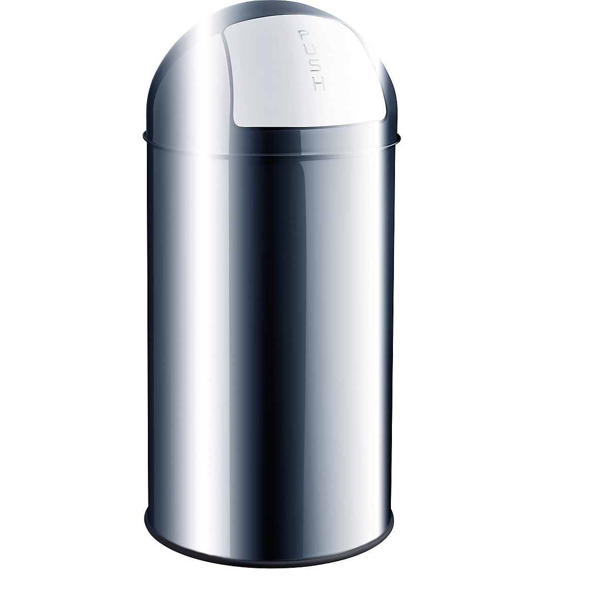 Push-afvalbak, roestvast staal – helit (Productafbeelding 2)-1