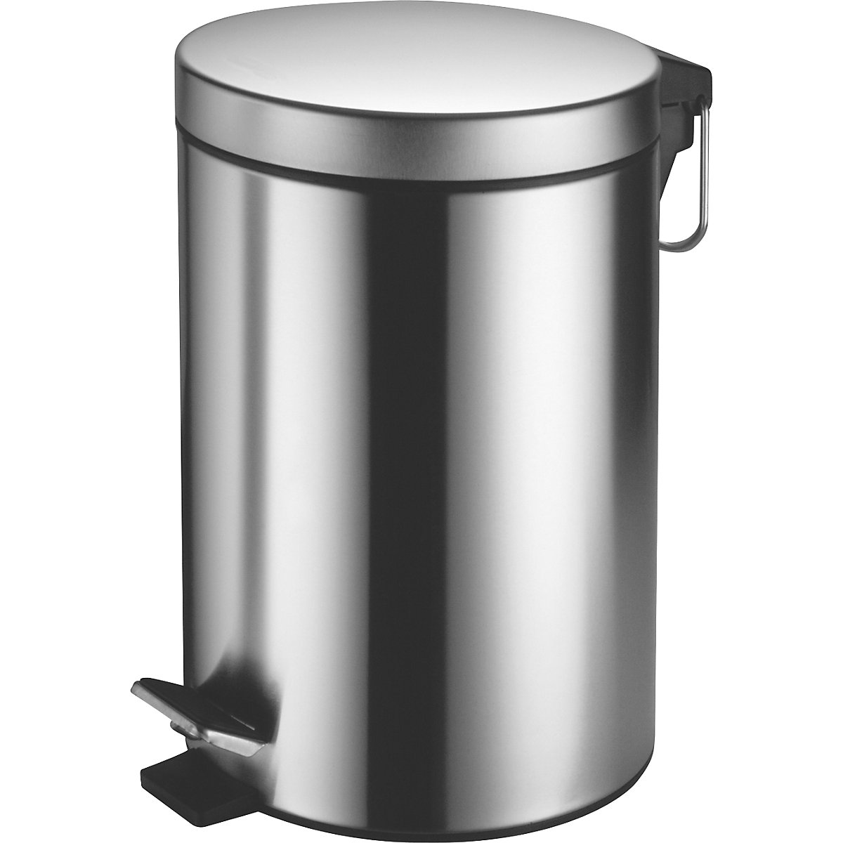 Stalen afvalemmer voor cosmetica met voetpedaal – AIR-WOLF, inhoud 5 l, h x b x d = 320 x 210 x 280 mm, geborsteld-1