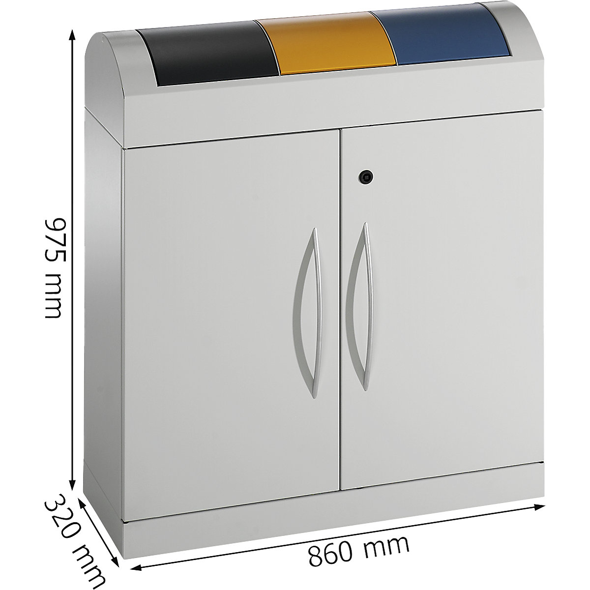 Afvalbak voor kringloopmateriaal, compact (Productafbeelding 3)-2
