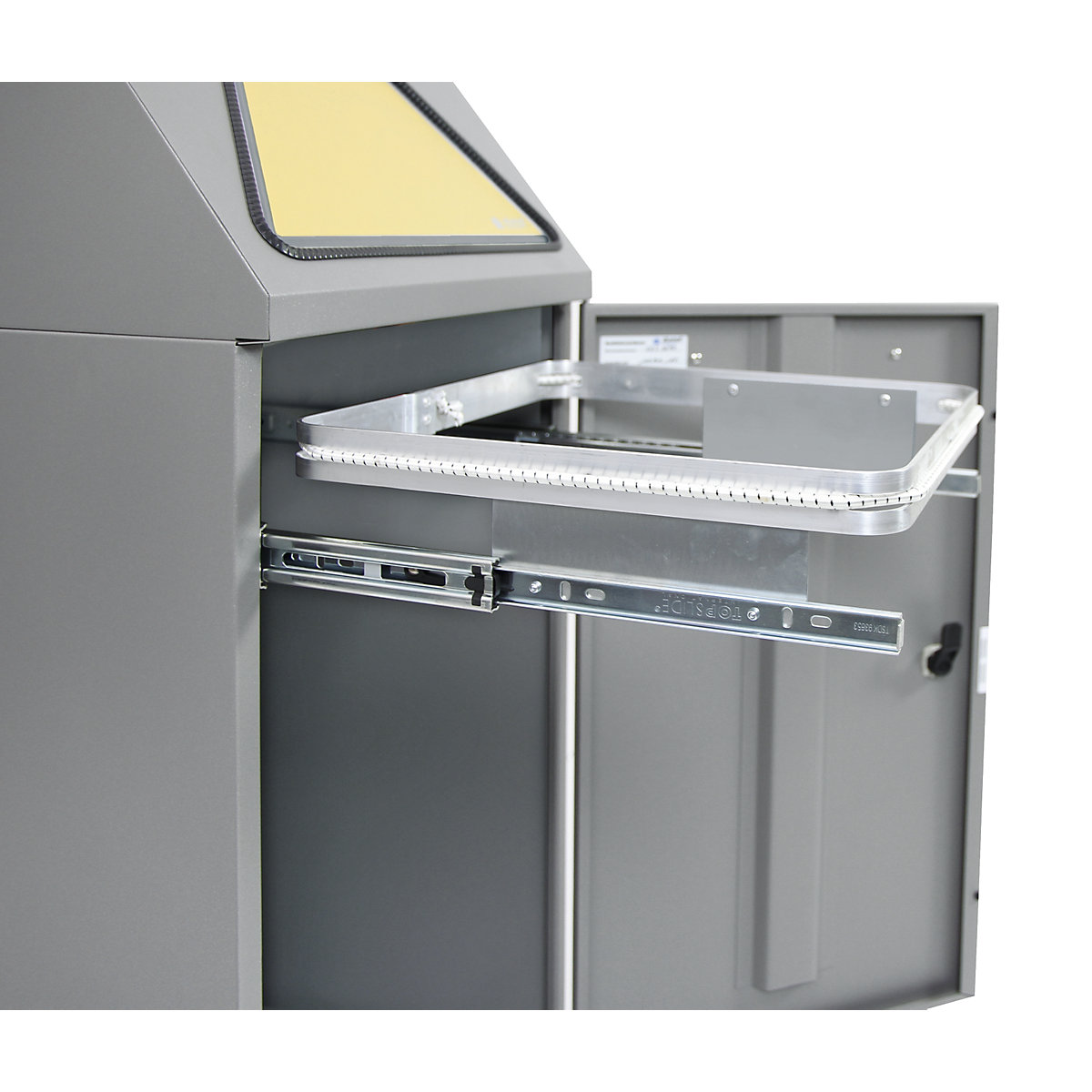 Afvalbak voor kringloopmateriaal, inwerpklep handbediend (Productafbeelding 13)-12