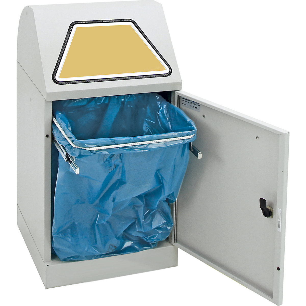 Afvalbak voor kringloopmateriaal, inwerpklep handbediend (Productafbeelding 23)-22