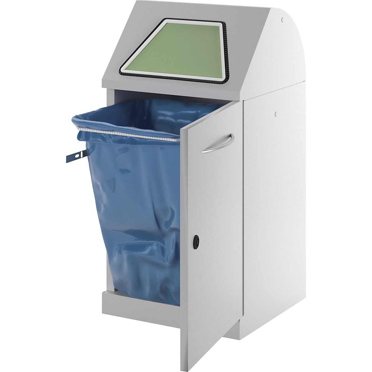 Afvalbak voor kringloopmateriaal, inwerpklep handbediend (Productafbeelding 27)-26