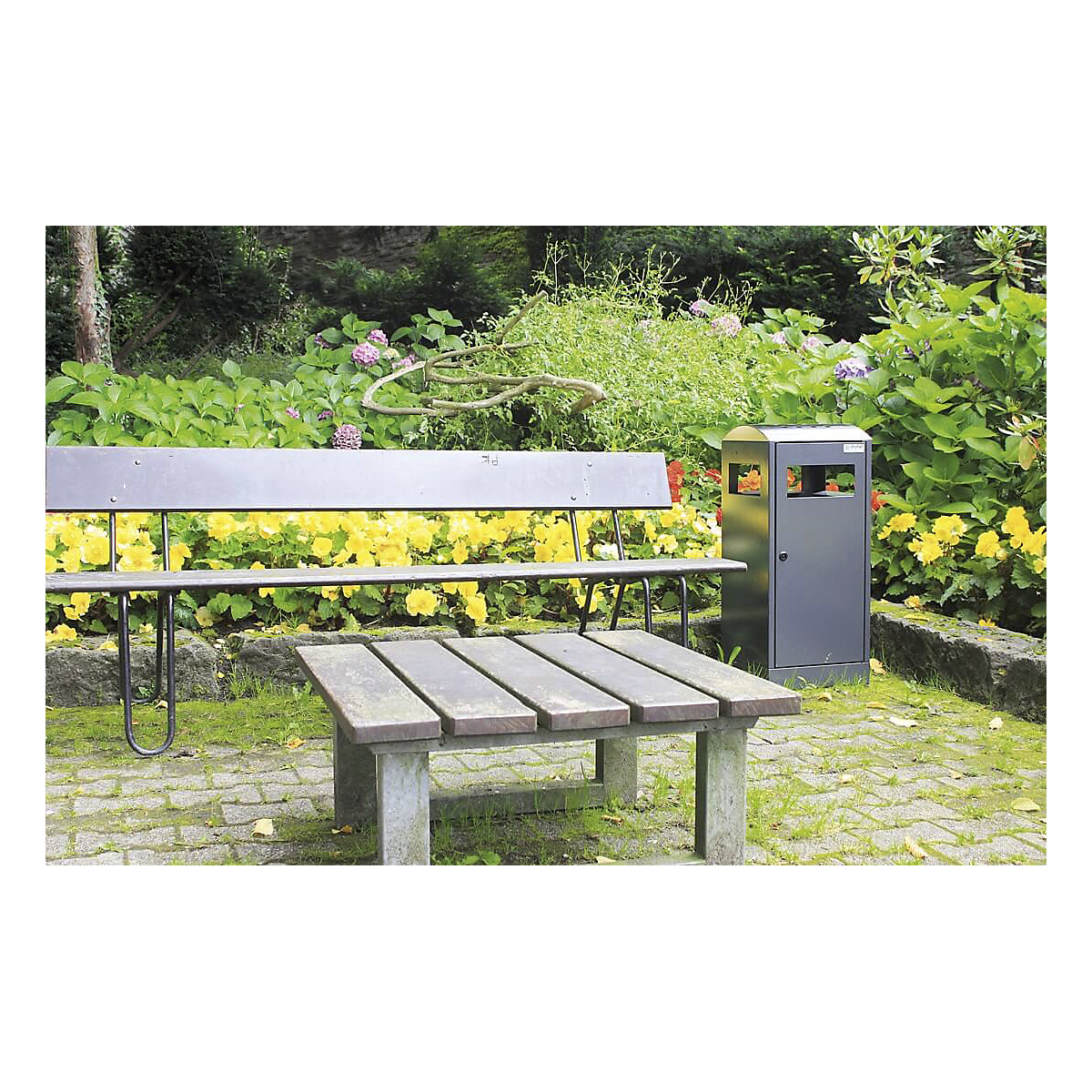 Afvalbak met asbak (Productafbeelding 2)-1